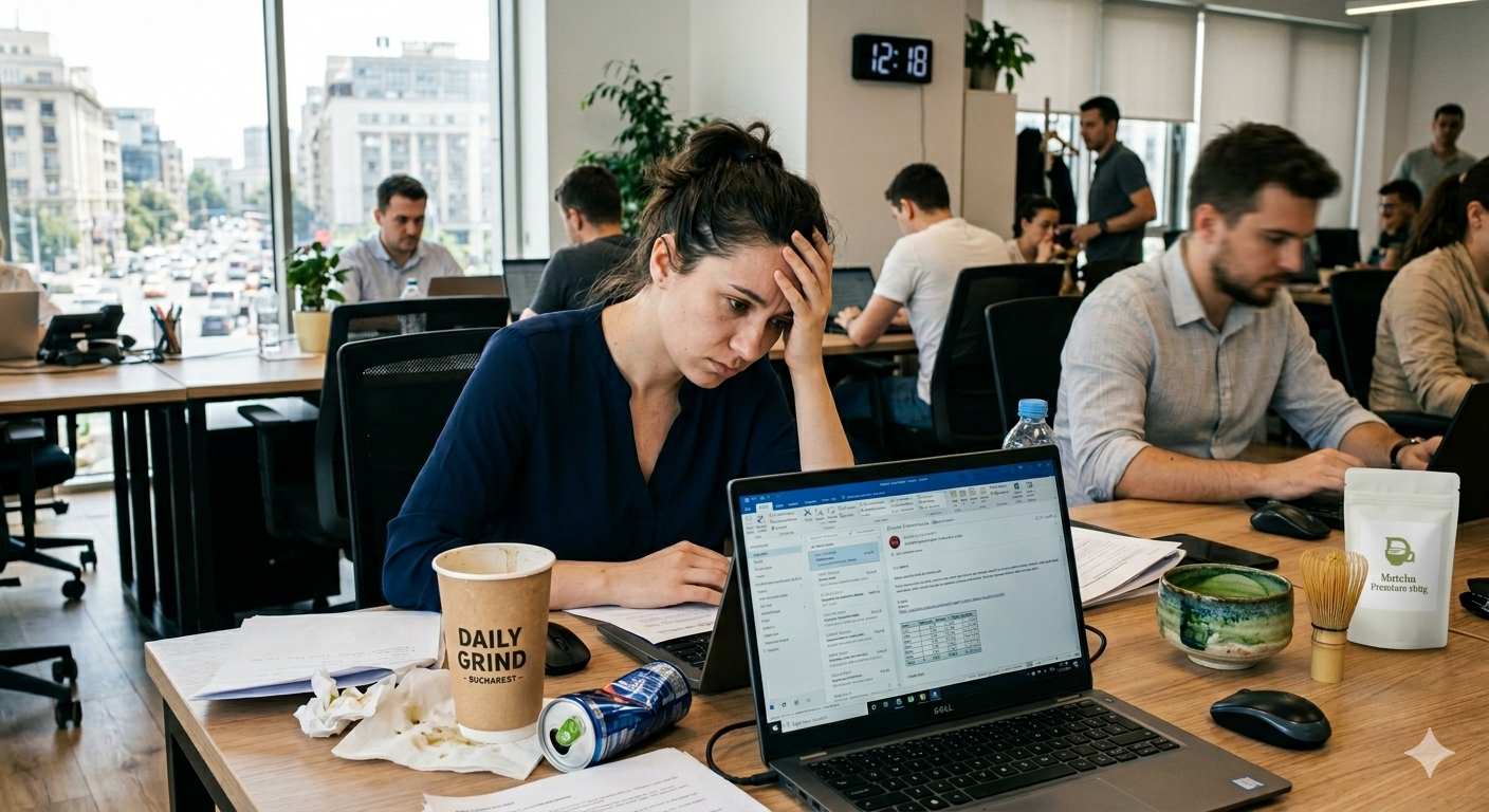 Îmbunătățește-ți concentrarea cu Matcha! L-teanina oferă claritate mentală și energie sustenabilă, fără agitația cafelei. Ideal pentru studiu și zile de muncă.